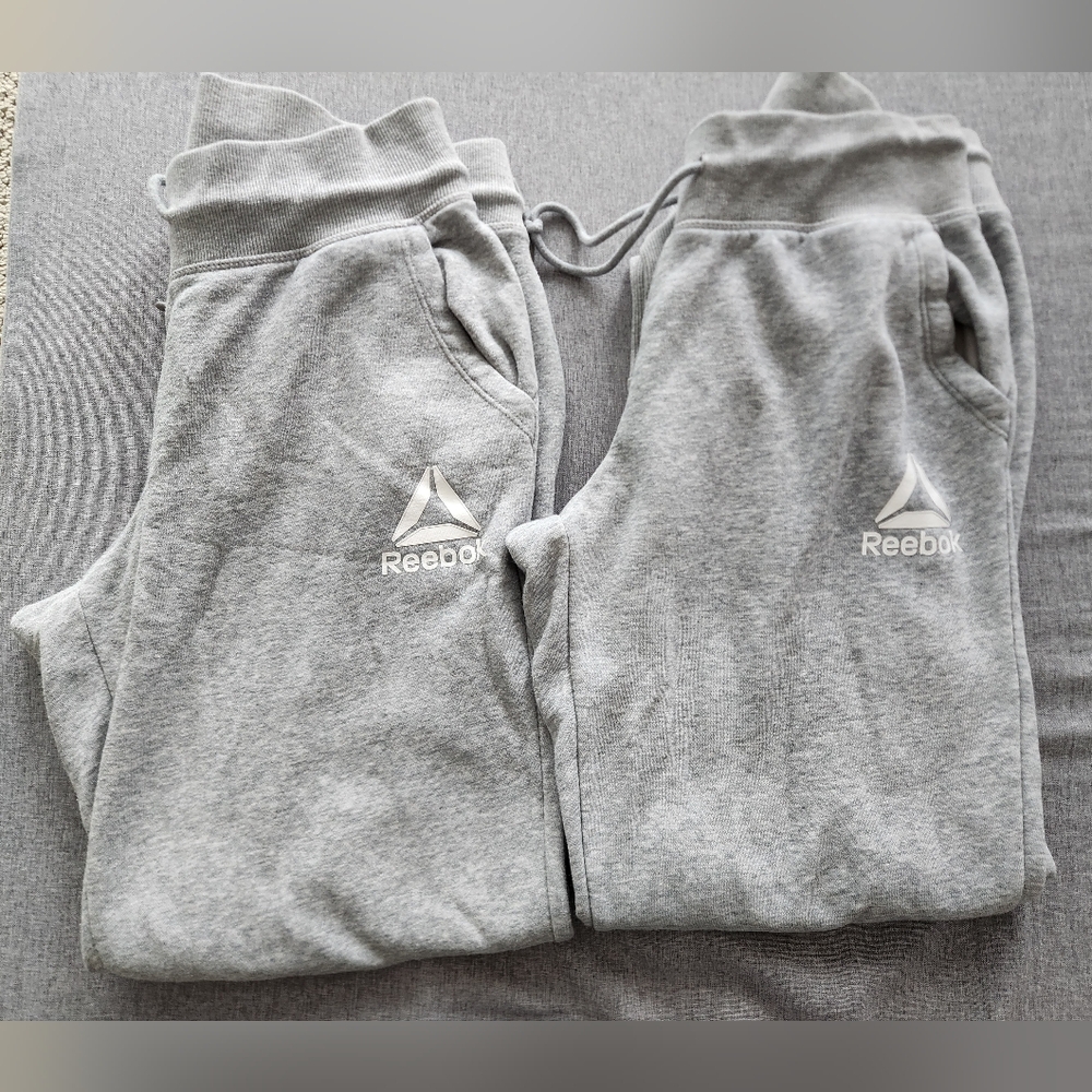2 Pairs Reebok Gray Fleece Joggers